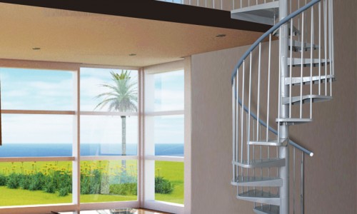 Scari metalice in forma de spirala oferite de Scarom